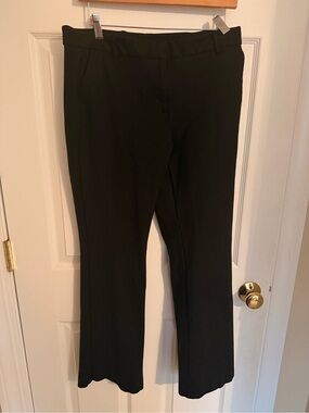 Anne Klein Black Boot-Cut Dress Pants